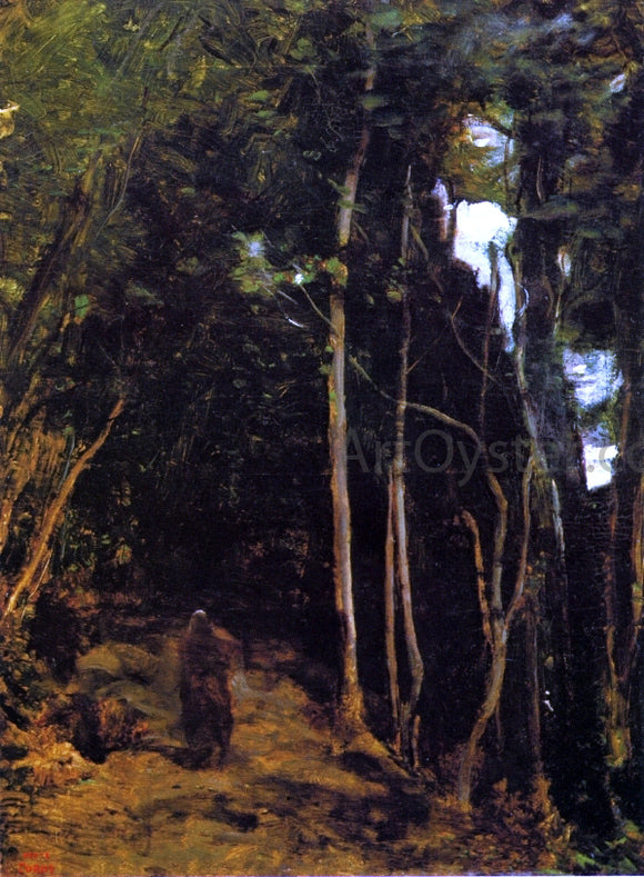  Jean-Baptiste-Camille Corot Forest in Fontainbleau - Art Print