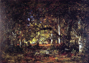  Theodore Rousseau Forest Interior - Art Print