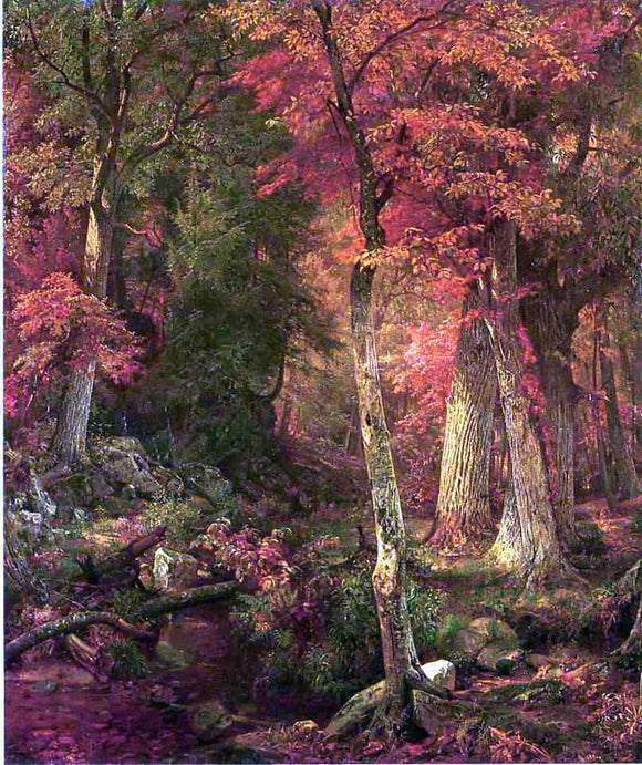  William Trost Richards Forest Interior in Autumn - Art Print