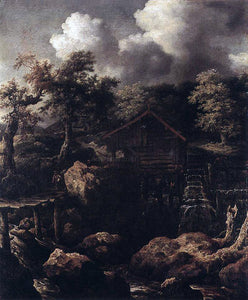  Allaert Van Everdingen Forest Scene with Water-Mill - Art Print