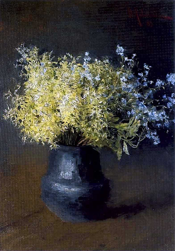  Isaac Ilich Levitan Forest Violets and Forget-Me-Nots - Art Print
