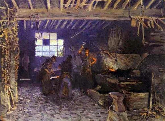  Alfred Sisley Forge at Marly-le-Roi - Art Print