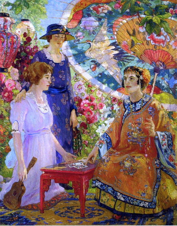  Colin Campbell Cooper A Fortune Teller - Art Print