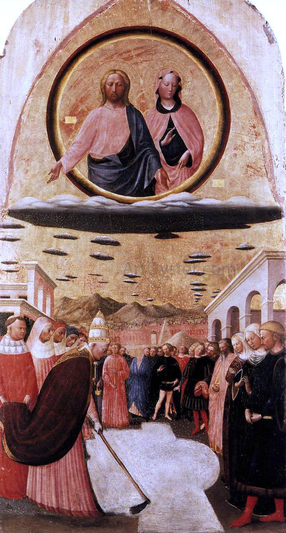  Masolino Da panicale Founding of Santa Maria Maggiore - Art Print