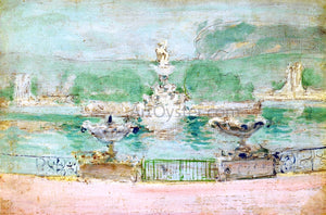  John Twachtman Fountain, World's Fair - Art Print