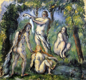  Paul Cezanne Four Bathers - Art Print