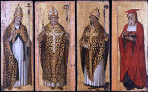  Carlo Braccesco Four Doctors of the Church - Art Print