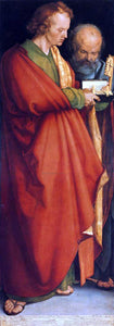  Albrecht Durer Four Holy Men (left panel): St. John and St. Peter - Art Print