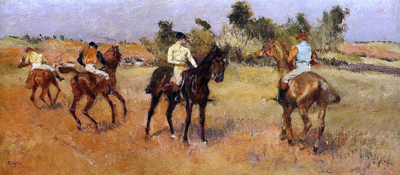  Edgar Degas Four Jockeys - Art Print