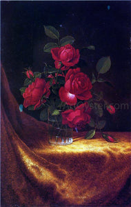  Martin Johnson Heade Four Roses in a Glass - Art Print
