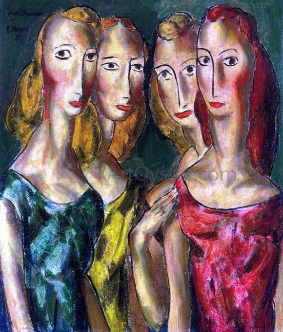  Alfred Henry Maurer Four Sisters - Art Print