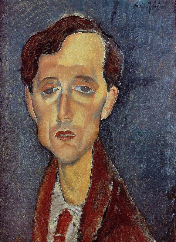  Amedeo Modigliani Frans Hellens - Art Print