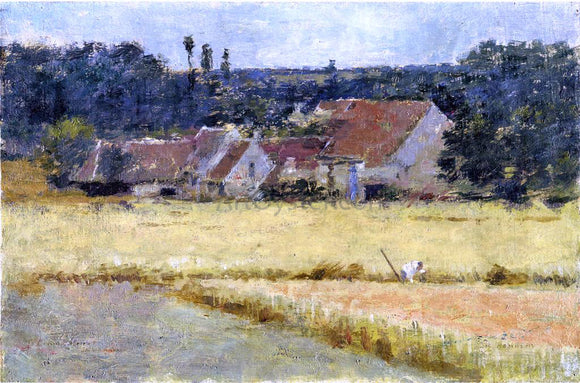  Theodore Robinson A French Farmhouse - Art Print