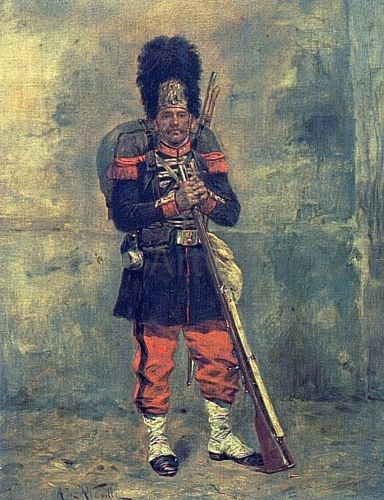  Alphonse De Neuville French Grenadier - Art Print