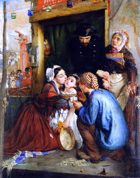  Philip Hermogenes Calderon French Peasants Finding their Stolen Child - Art Print