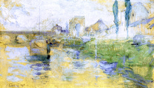  John Twachtman French River Scene - Art Print