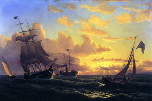  William Bradford Fresh Breeze of Sandy Hook - Art Print