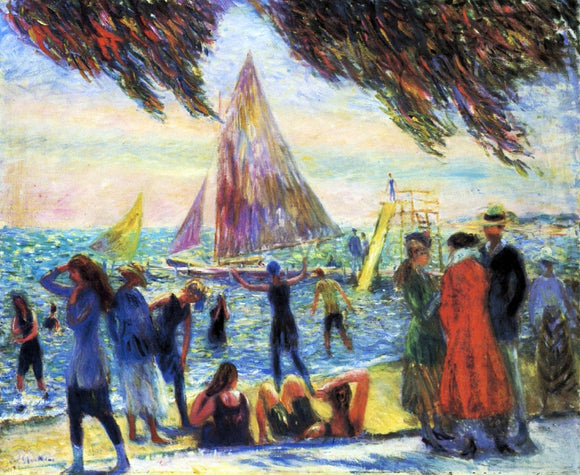  William James Glackens From Under Willows - Art Print