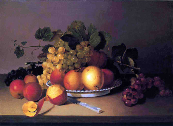  James Peale Fruit in a Basket - Art Print