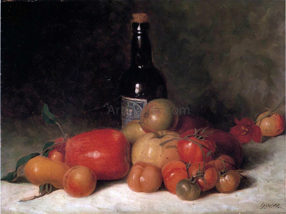  George William Whitaker Fruit of Our Garden in the Country - Study - Art Print