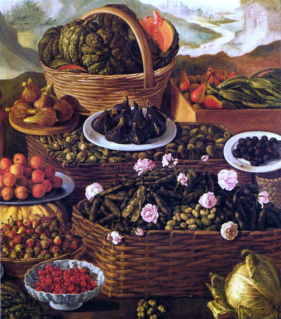  Vincenzo Campi Fruit Seller (detail) - Art Print