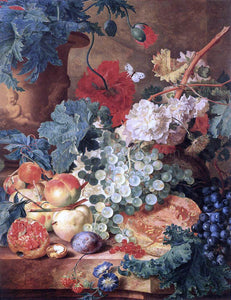  Jan Van Huysum Fruit Still-Life - Art Print