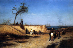  Louis Comfort Tiffany Fruit Vendors Under the Sea Wall at Nassau - Art Print