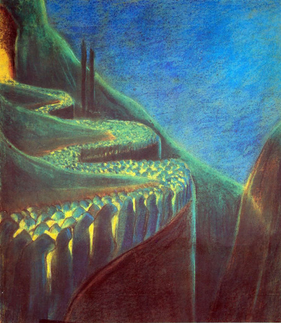  Mikalojus Ciurlionis Funeral Symphony VI - Art Print