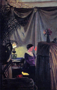  Felix Vallotton Gabrielle Vallotton at the Piano - Art Print