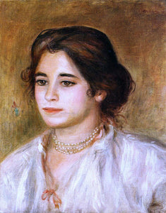  Pierre Auguste Renoir Gabrielle Wearing a Necklace - Art Print