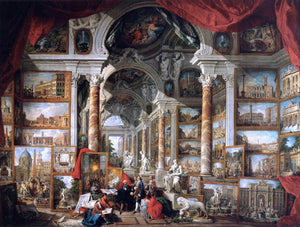  Giovanni Paolo Pannini Gallery of Views of Modern Rome - Art Print