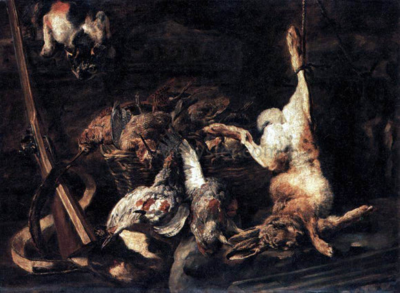  Jan Fyt Game and Hunting Gear Discovered by a Cat - Art Print