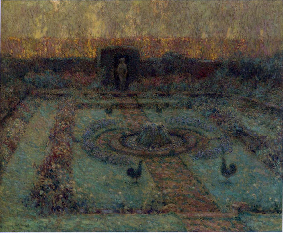  Henri Le Sidaner Garden at Hampton Court - Art Print