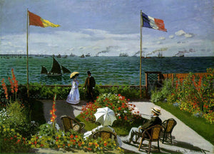  Claude Oscar Monet Garden at Sainte-Adresse - Art Print