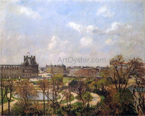  Camille Pissarro Garden at the Tuileries, Spring Afternoon - Art Print
