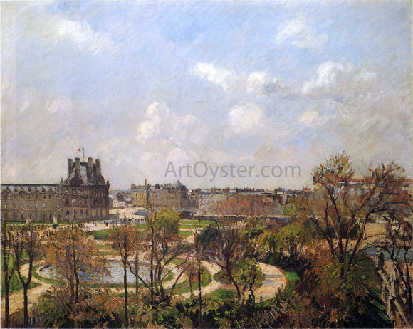  Camille Pissarro Garden at the Tuileries, Spring Afternoon - Art Print