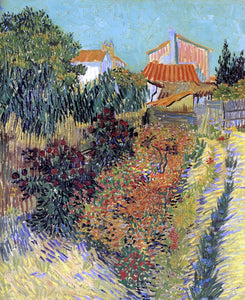  Vincent Van Gogh Garden Behind a House - Art Print