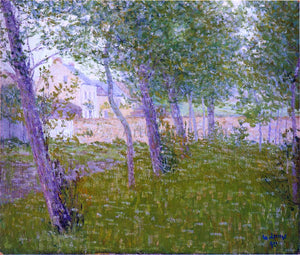  Gustave Loiseau A Garden by the House - Art Print