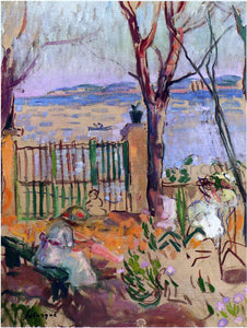  Henri Lebasque Garden by the Sea in St Tropez - Art Print