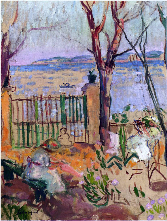  Henri Lebasque Garden by the Sea in St Tropez - Art Print