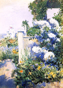  Frederick Childe Hassam A Garden by the Sea, Isles of Shoals - Art Print