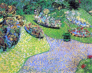  Vincent Van Gogh A Garden in Auvers - Art Print