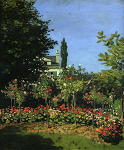  Claude Oscar Monet A Garden in Flower - Art Print