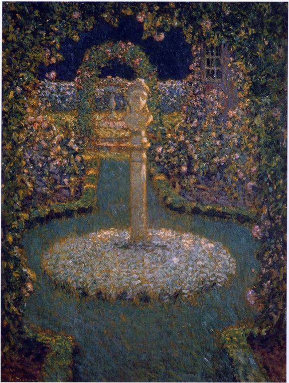  Henri Le Sidaner Garden in the Full Moon - Art Print