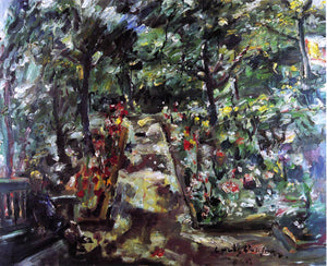  Lovis Corinth Garden in the West End of Berlin - Art Print
