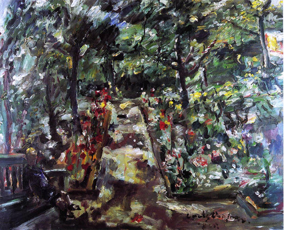  Lovis Corinth Garden in the West End of Berlin - Art Print