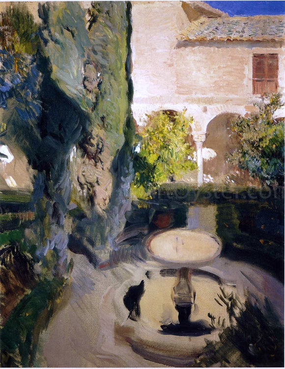  Joaquin Sorolla Y Bastida Garden of Lindaraja - Art Print