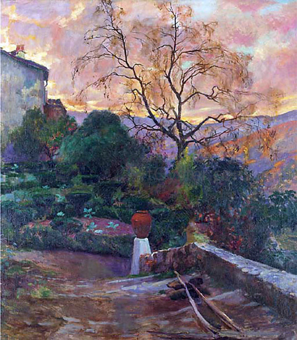  Joaquin Sorolla Y Bastida Garden of Spanish Farmhouse - Art Print