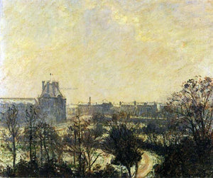  Camille Pissarro Garden of the Louvre: Snow Effect - Art Print