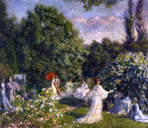  Phillip Leslie Hale Garden Party - Art Print